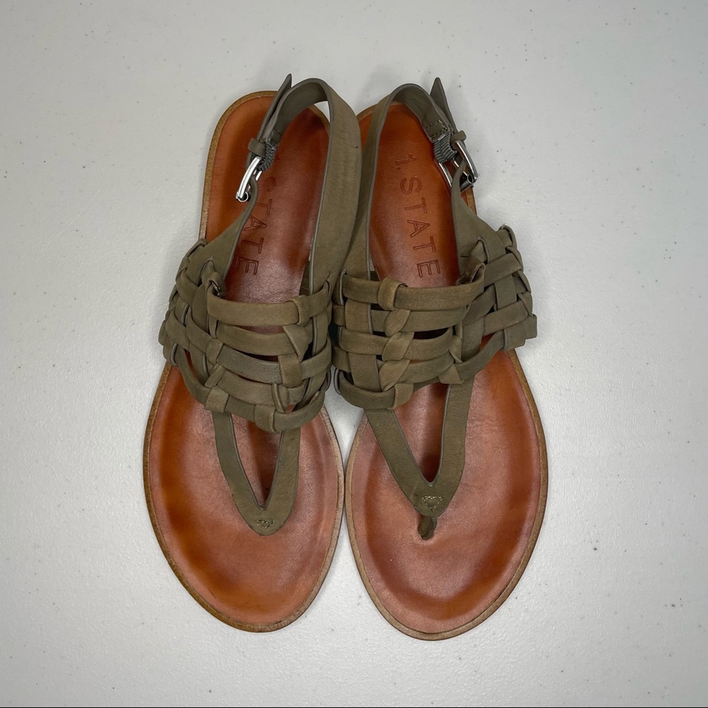 1.State strappy flat sandals size 7.5